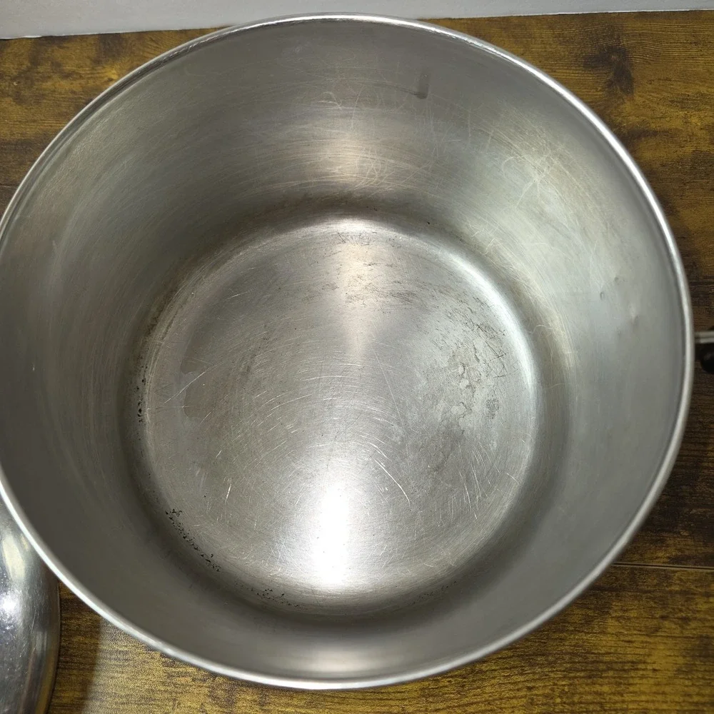 Vintage Revere Ware 1801 Copper Bottom Saucepan Pot with Lid - Pre-1968 Stamp